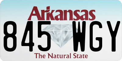 AR license plate 845WGY