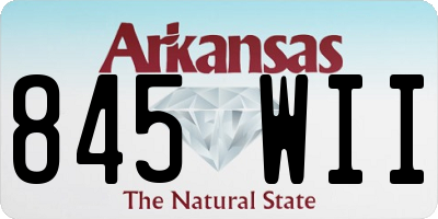AR license plate 845WII