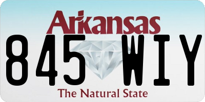 AR license plate 845WIY
