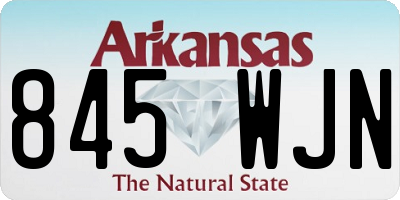 AR license plate 845WJN