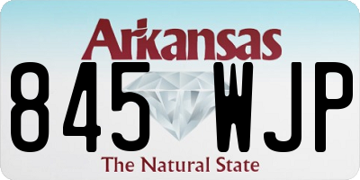 AR license plate 845WJP