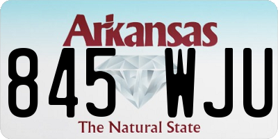 AR license plate 845WJU