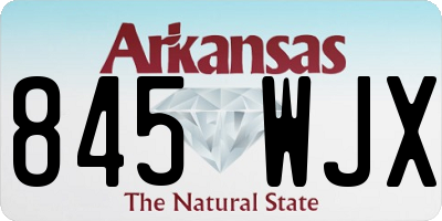 AR license plate 845WJX