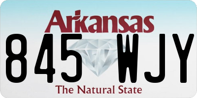 AR license plate 845WJY