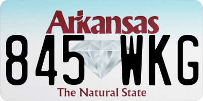 AR license plate 845WKG