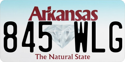 AR license plate 845WLG