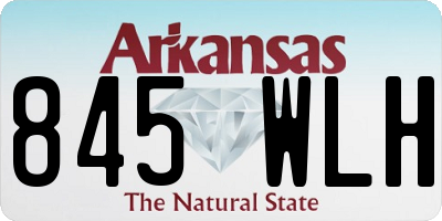 AR license plate 845WLH