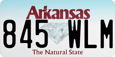 AR license plate 845WLM