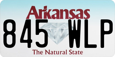 AR license plate 845WLP