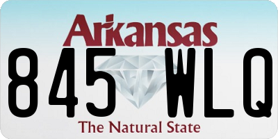 AR license plate 845WLQ