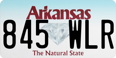 AR license plate 845WLR