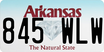 AR license plate 845WLW