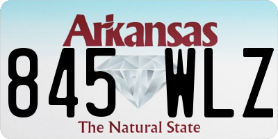 AR license plate 845WLZ