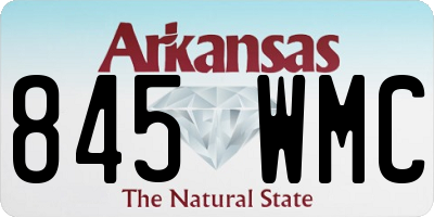 AR license plate 845WMC