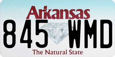 AR license plate 845WMD