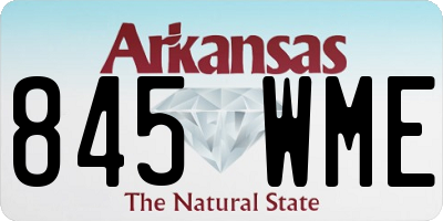 AR license plate 845WME