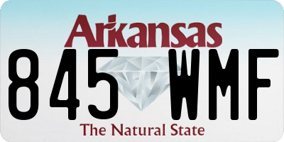 AR license plate 845WMF