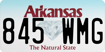 AR license plate 845WMG