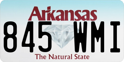 AR license plate 845WMI