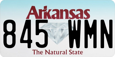 AR license plate 845WMN