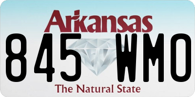 AR license plate 845WMO