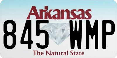 AR license plate 845WMP
