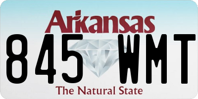 AR license plate 845WMT
