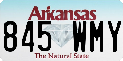 AR license plate 845WMY