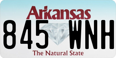 AR license plate 845WNH