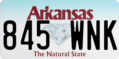 AR license plate 845WNK