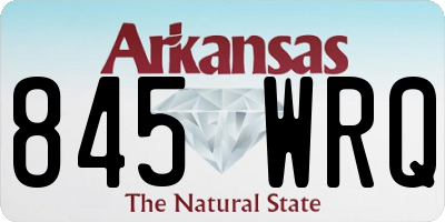 AR license plate 845WRQ
