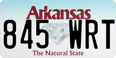 AR license plate 845WRT