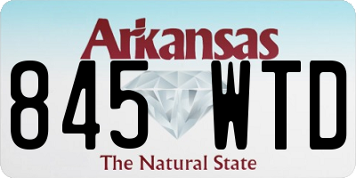 AR license plate 845WTD