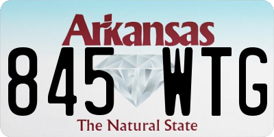 AR license plate 845WTG