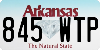 AR license plate 845WTP