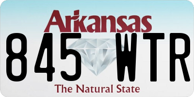 AR license plate 845WTR
