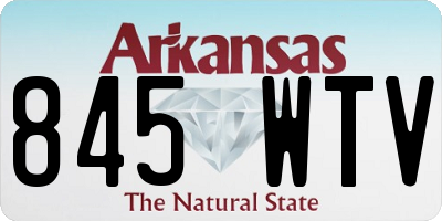 AR license plate 845WTV