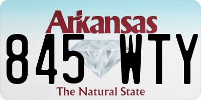 AR license plate 845WTY