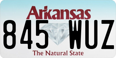 AR license plate 845WUZ