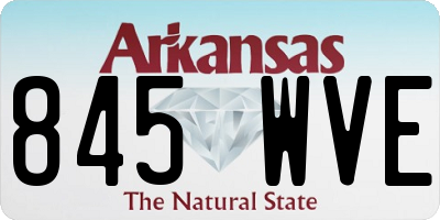 AR license plate 845WVE