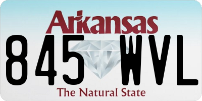 AR license plate 845WVL