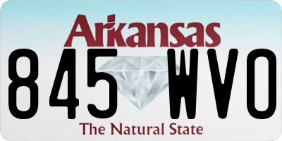 AR license plate 845WVO