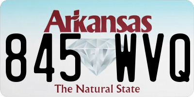 AR license plate 845WVQ