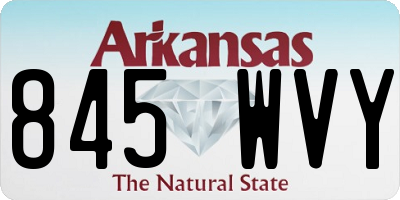 AR license plate 845WVY