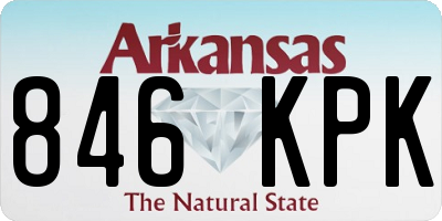 AR license plate 846KPK