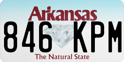 AR license plate 846KPM