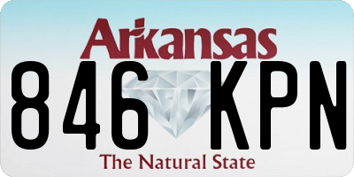 AR license plate 846KPN