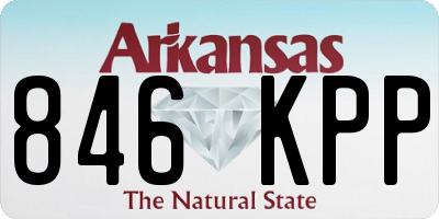 AR license plate 846KPP