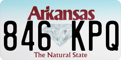 AR license plate 846KPQ