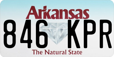 AR license plate 846KPR